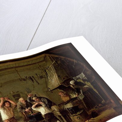 Interior of a Blacksmith by Cornelis Beelt