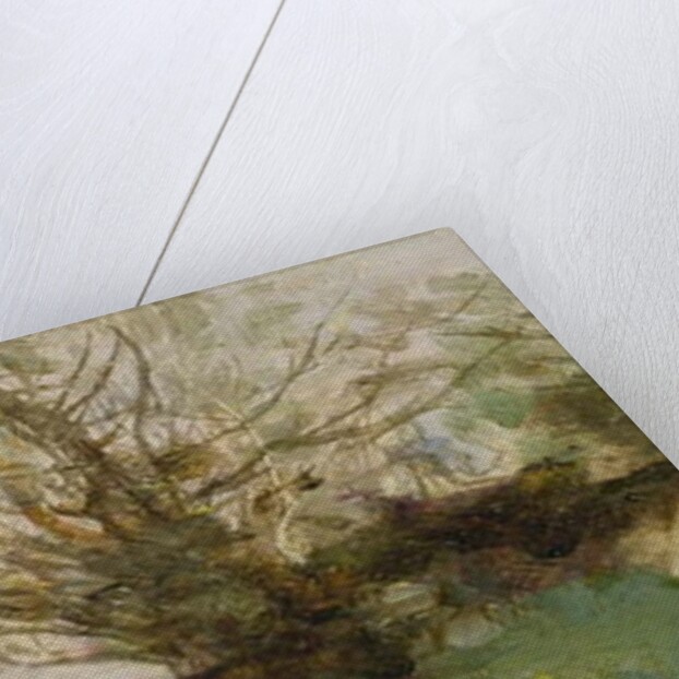 Winter Landscape Beside a Lake by Jean Baptiste Camille Corot