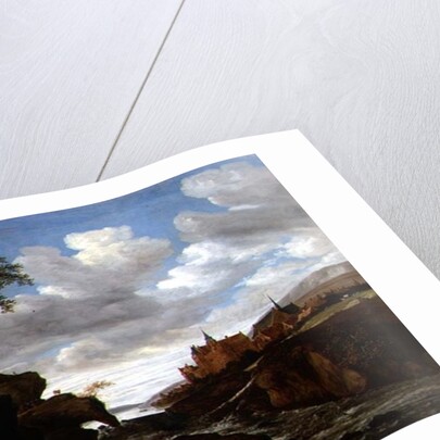 Rocky Landscape with a Waterfall, 1665 by Salomon van Ruisdael or Ruysdael