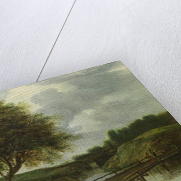 A Wooded River Landscape by Roelandt Roghman