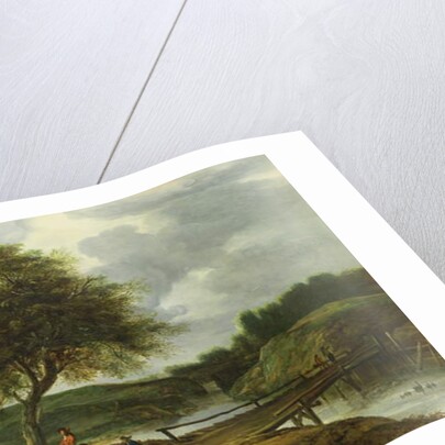 A Wooded River Landscape by Roelandt Roghman