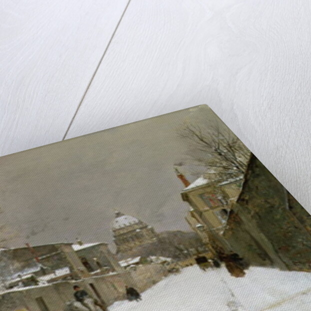 Winter Scene near Les Invalides, Paris by Luigi Loir