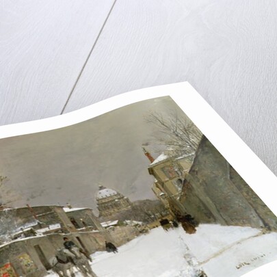 Winter Scene near Les Invalides, Paris by Luigi Loir