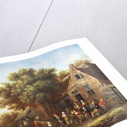 Peasants Merry-Making outside an Inn by Barend Gael or Gaal