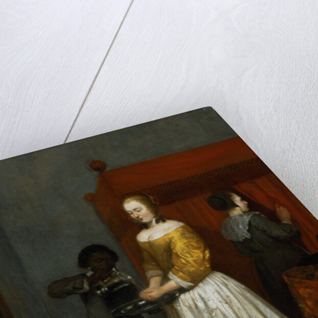 A Lady Washing her Hands, 1657 by Caspar Netscher