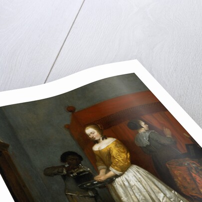 A Lady Washing her Hands, 1657 by Caspar Netscher