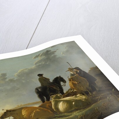 Peasants and Cattle by the River Merwede, c.1655-60 by Aelbert Cuyp