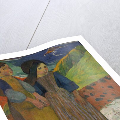 Little Breton Girls by the Sea, 1889 by Paul Gauguin