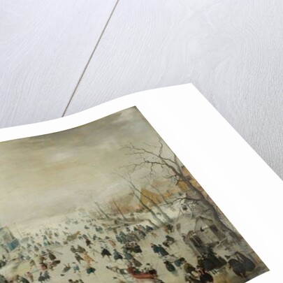 Winter Landscape with Skaters. c.1608 by Hendrik Avercamp