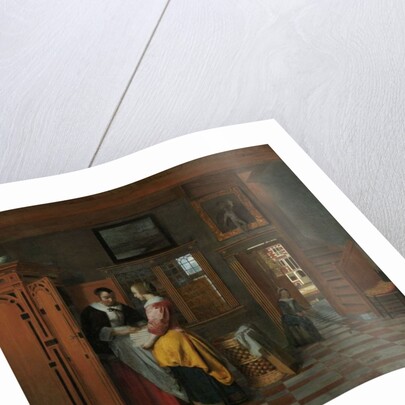 Interior with Women beside a Linen Cupboard, 1663 by Pieter de Hooch