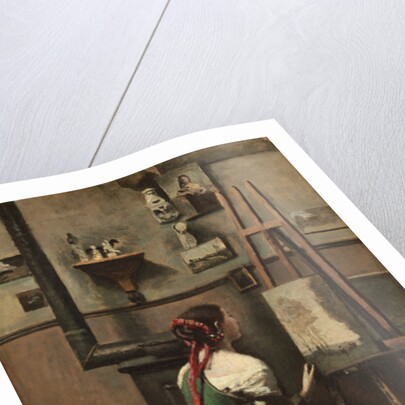 The Artist's Studio, c.1868 by Jean Baptiste Camille Corot