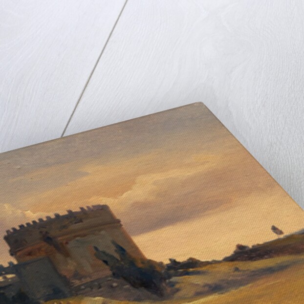 The Tomb of Cecaelia Metella, c.1830 by Francois Antoine Leon Fleury