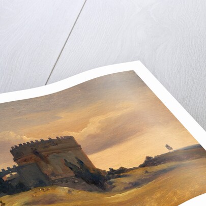 The Tomb of Cecaelia Metella, c.1830 by Francois Antoine Leon Fleury