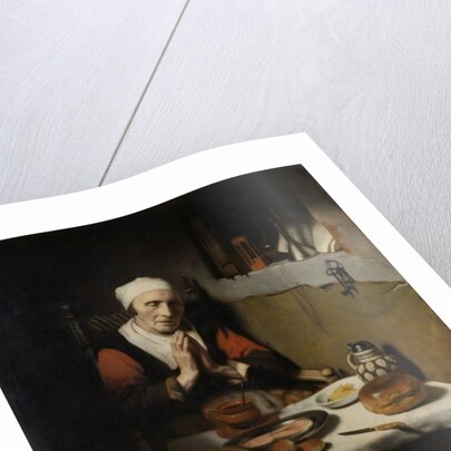 Old Woman Saying Grace, known as ‘The Prayer without End’, c.1656 by Nicolaes Maes