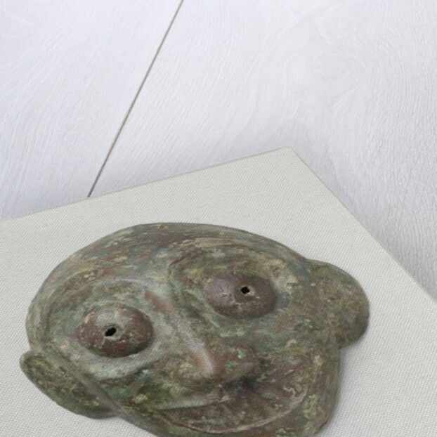 Chinese bronze mask, c.1100-800 BC by Anonymous Anonymous