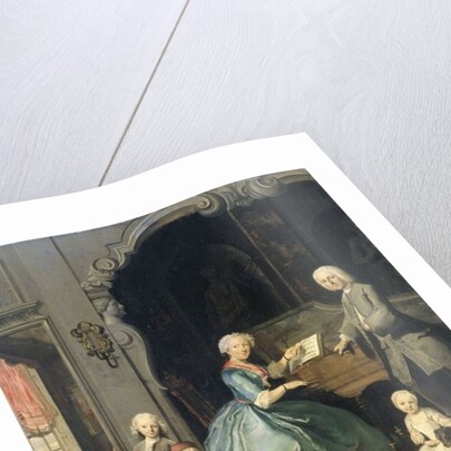 Family Group near a Harpsichord, 1739 by Cornelis Troost