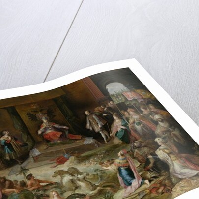 Allegory on the Abdication of Emperor Charles V in Brussels, c.1630-40 by Frans II the Younger Francken