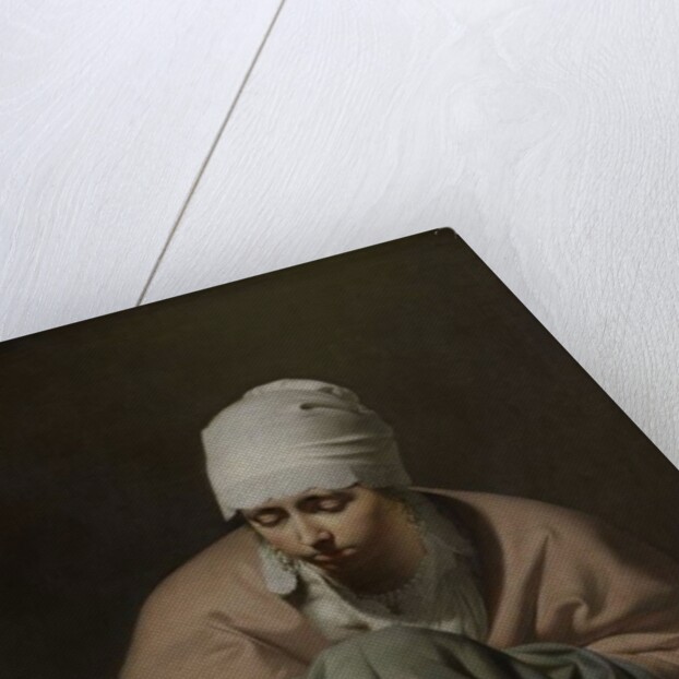 A Young Woman Warming her Hands over a Brazier, an Allegory of Winter, c.1644-8 by Cesar Boetius van Everdingen