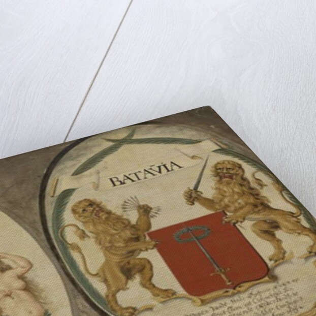 The Arms of the Dutch East India Company and of the Town of Batavia, 1651 by Jeronimus Becx