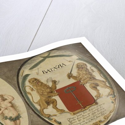 The Arms of the Dutch East India Company and of the Town of Batavia, 1651 by Jeronimus Becx