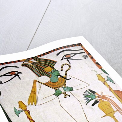 Osiris from the Tomb of Sennedjem, c.1290 BC by Egyptian 19th Dynasty