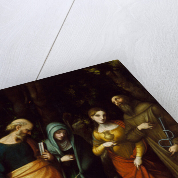 Saints Peter, Martha, Mary Magdalen, and Leonard, c.1515-7 by Correggio