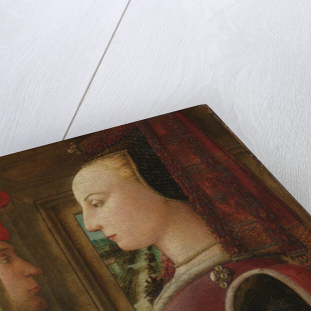 Portrait of a Woman with a Man at a Casement, c.1440 by Fra Filippo Lippi