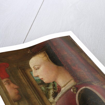 Portrait of a Woman with a Man at a Casement, c.1440 by Fra Filippo Lippi