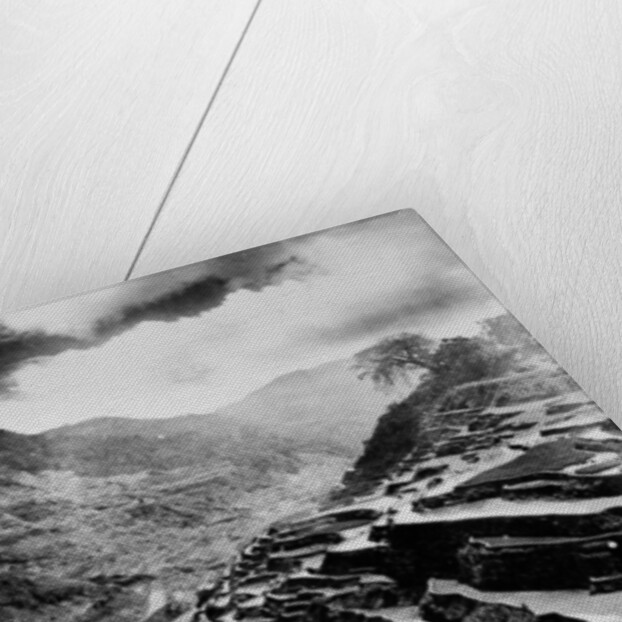 Rice terraces carved out of the hillsides hundreds of years ago by Ifuago farmers, Philippine Islands, c.1890-1923 by Anonymous