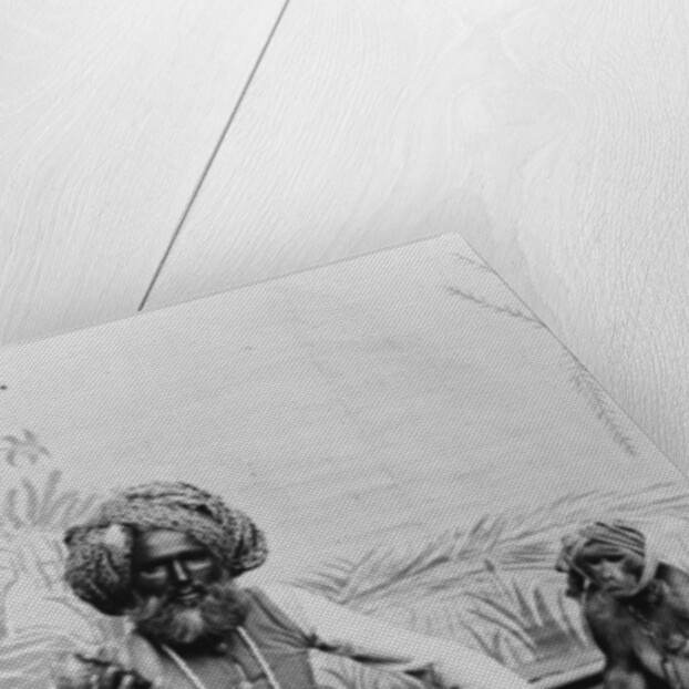 India, Fakir with monkeys, c.1890-1925 by Anonymous