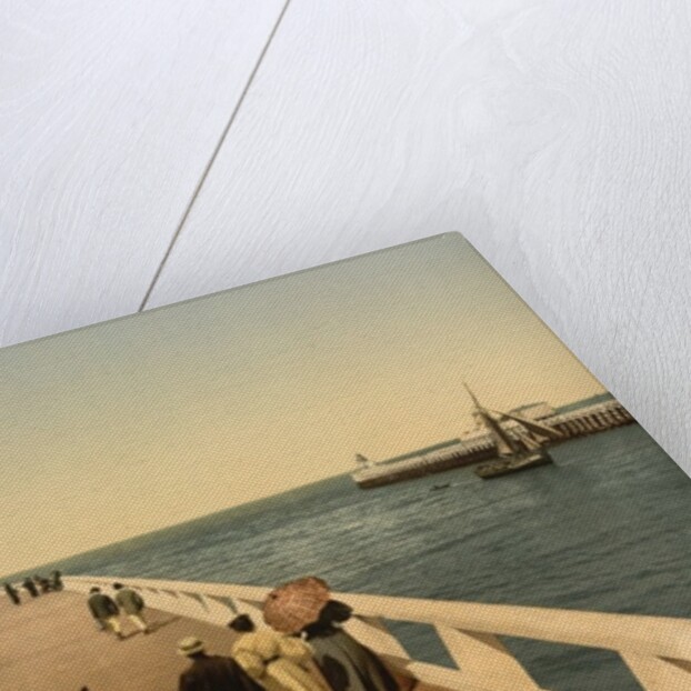 Entrance to port, Ostend, Belgium; c.1890-c.1900 by Anonymous