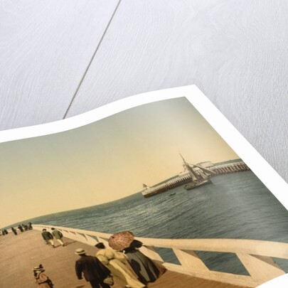 Entrance to port, Ostend, Belgium; c.1890-c.1900 by Anonymous