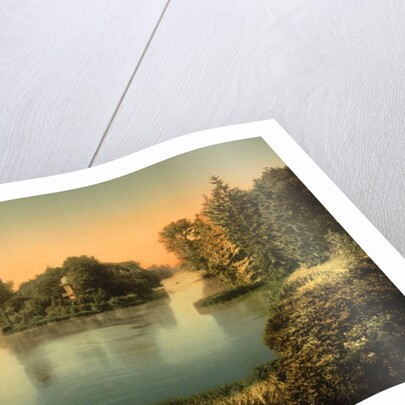 Bois du Boulougne, the lake, Paris, France, c.1890-1900 by Anonymous