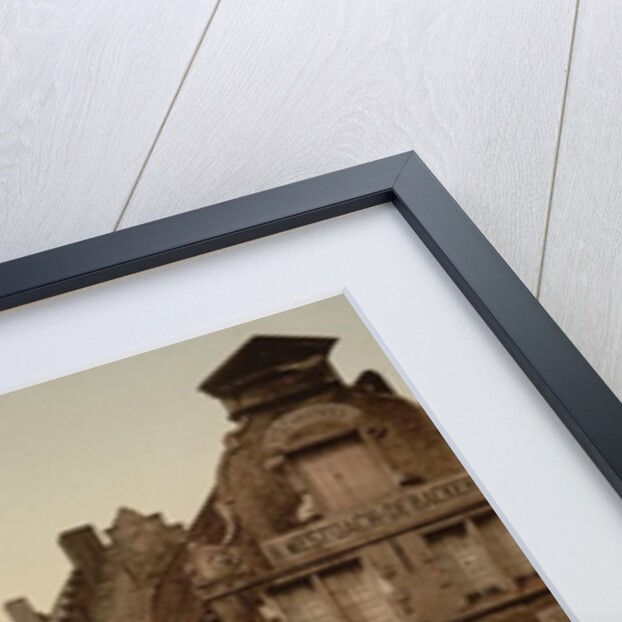 Canal and Belfry, Bruges, Belgium, c.1890-c.1900 by Anonymous