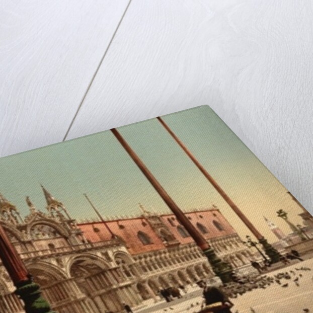 Pigeons in St. Mark's Place, Venice, Italy, c.1890-c.1900 by Anonymous