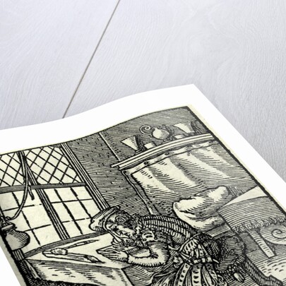 The Woodblock cutter, 1568 by Jost Amman
