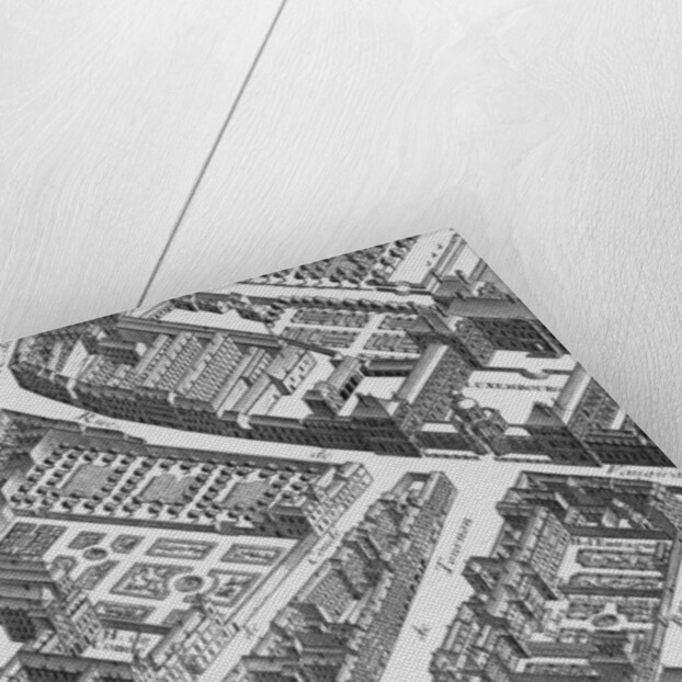 The Hotel de Conde as depicted on the 1739 Turgot map of Paris by Anonymous