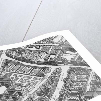 The Hotel de Conde as depicted on the 1739 Turgot map of Paris by Anonymous