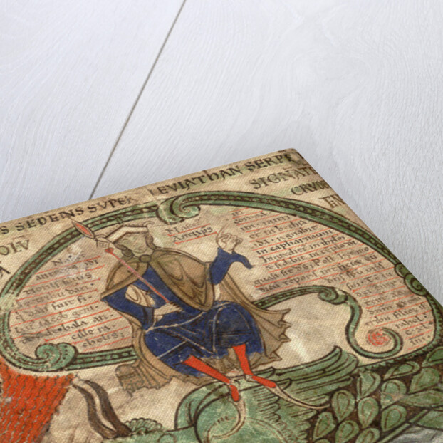 Anti Christ seated on a Leviathan from 'Liber Floridus' by Lambert de Saint-Omer, 1120 by Flemish School