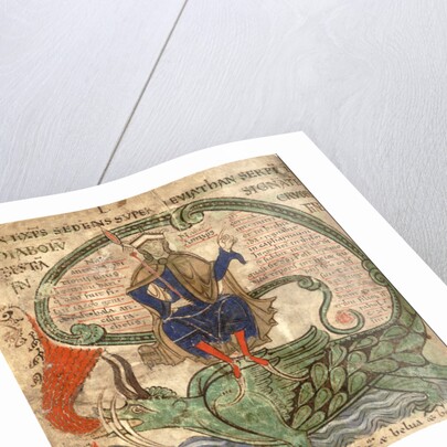 Anti Christ seated on a Leviathan from 'Liber Floridus' by Lambert de Saint-Omer, 1120 by Flemish School