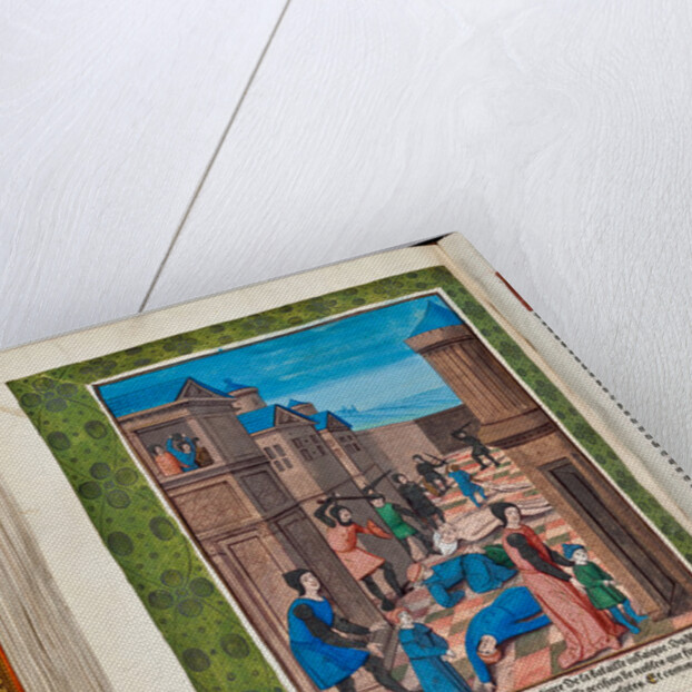 Idumaeans revolt against Rome by slaughtering the chief priests Ananus and Jesus, 68 AD by French School