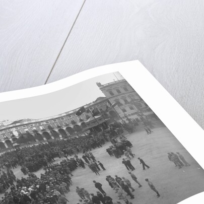 Victory celebrations in Praca do Comercio, Lisbon, 1918 by Anonymous