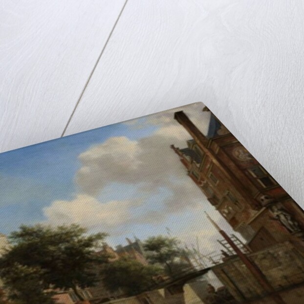 Amsterdam City View with Houses on the Herengracht and the old Haarlemmersluis, c.1670 by Jan van der Heyden