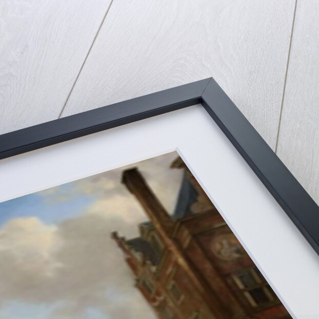 Amsterdam City View with Houses on the Herengracht and the old Haarlemmersluis, c.1670 by Jan van der Heyden