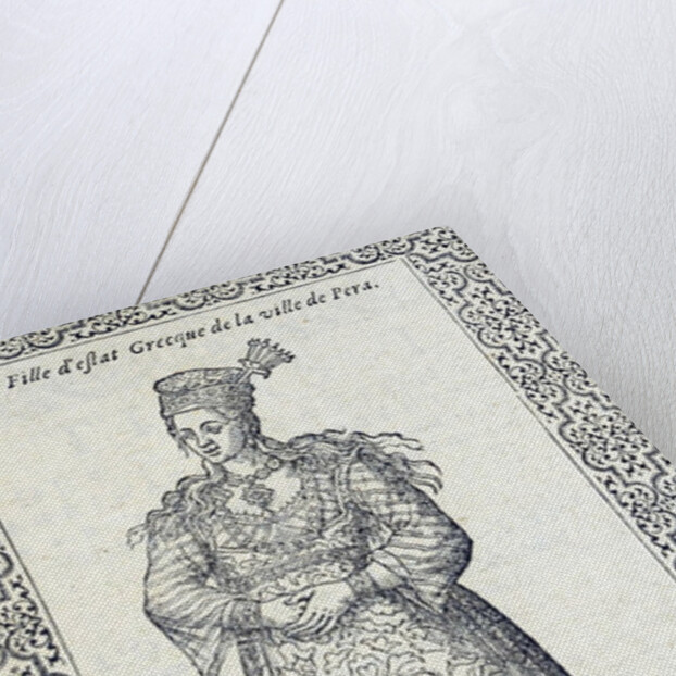 Illustration of a Greek girl from Pera by French School