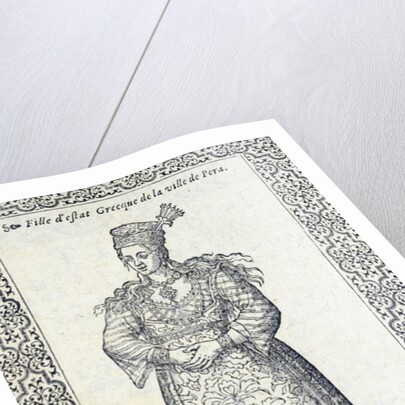 Illustration of a Greek girl from Pera by French School