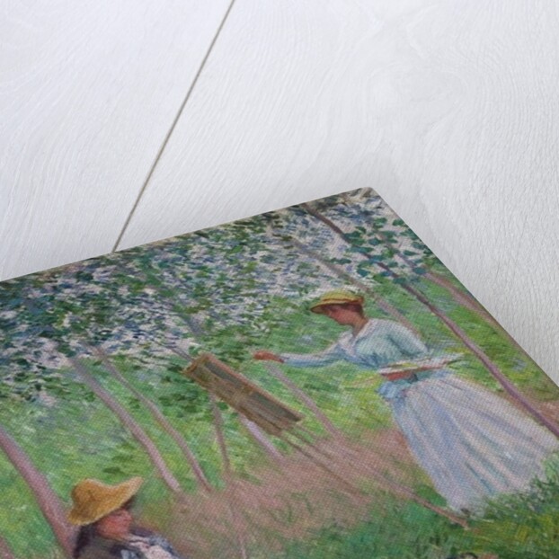 In the Woods at Giverny: Blanche Hoschede at her easel with Suzanne Hoschede reading, 1887 by Claude Monet