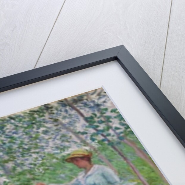 In the Woods at Giverny: Blanche Hoschede at her easel with Suzanne Hoschede reading, 1887 by Claude Monet