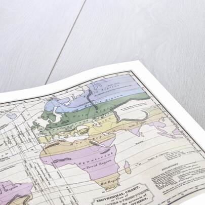 Isothermal Chart, or, View of Climates and Productions by William C. (1794-1845) Woodbridge