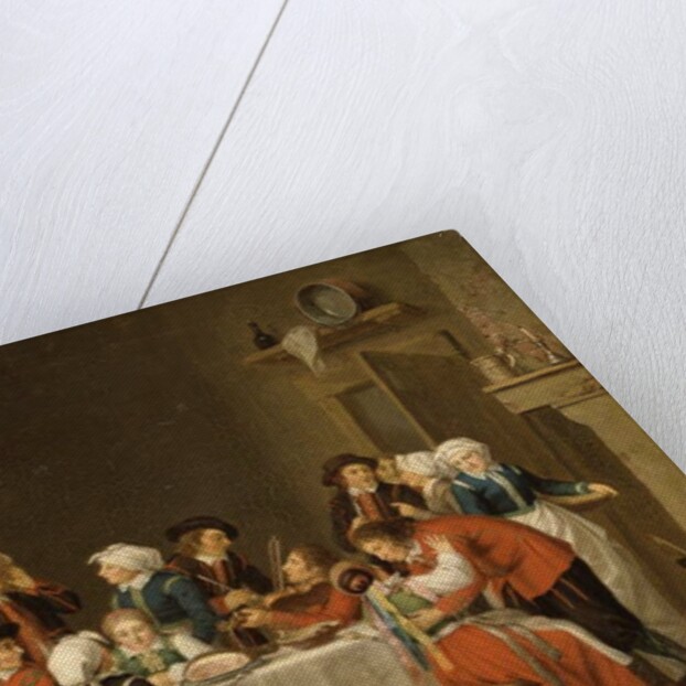 Convivial Scene in a Peasant's Cottage by Pehr Hillestrom